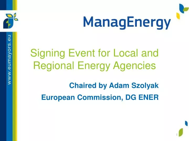 signing event for local and regional energy agencies