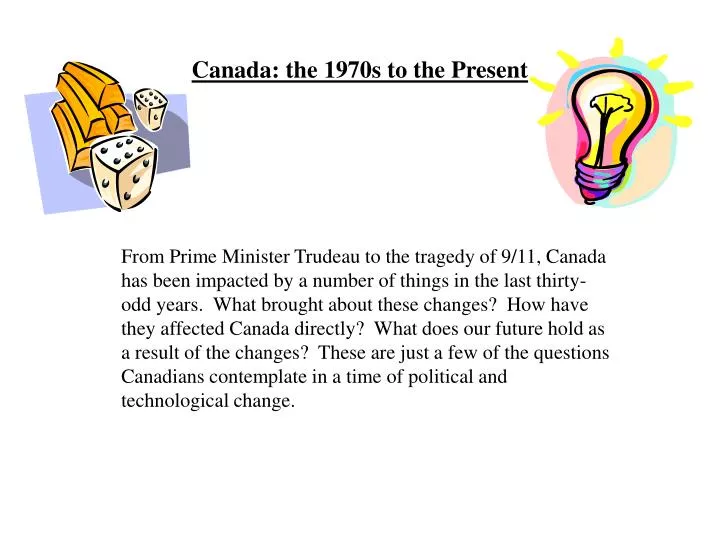 canada the 1970s to the present