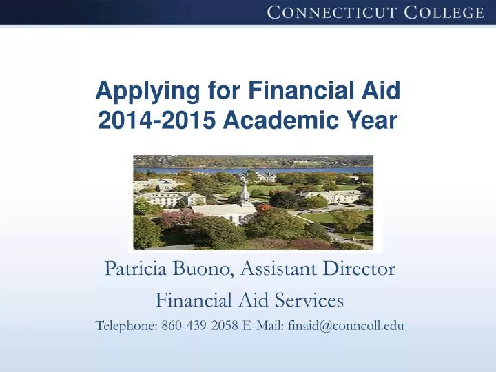 applying for financial aid 2014 2015 academic year
