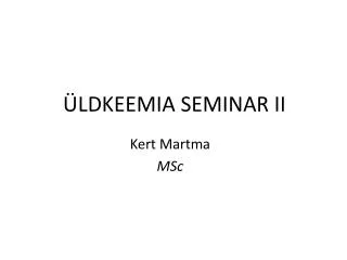 ldkeemia seminar ii