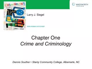 Chapter One Crime and Criminology