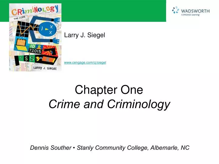 chapter one crime and criminology
