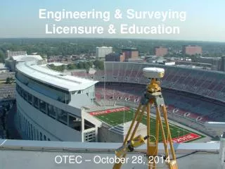 Engineering &amp; Surveying Licensure &amp; Education