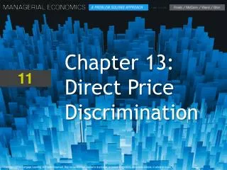 Chapter 13: Direct Price Discrimination
