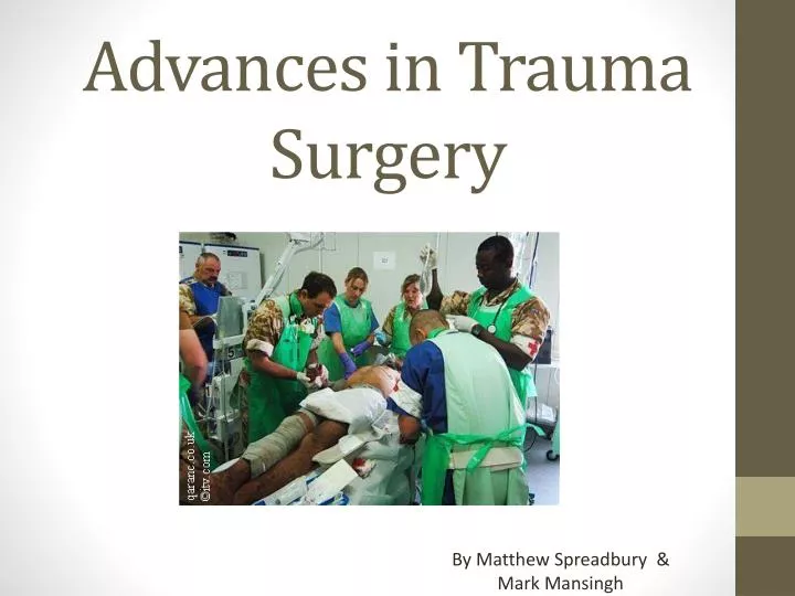 advances in trauma surgery