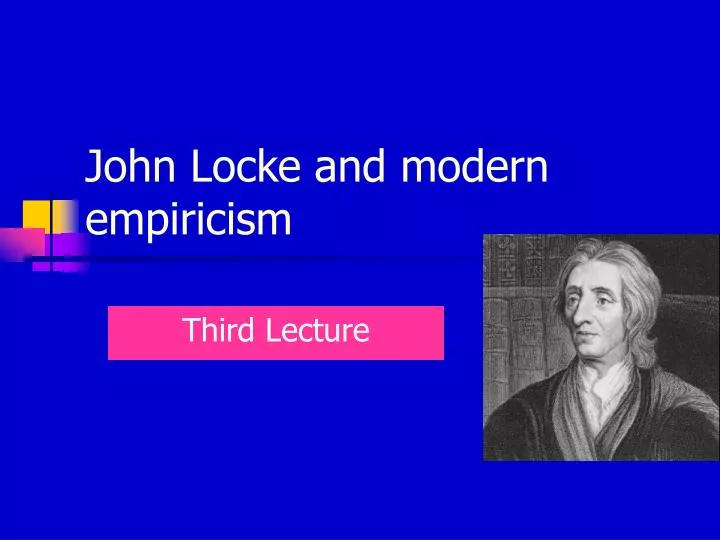 john locke and modern empiricism