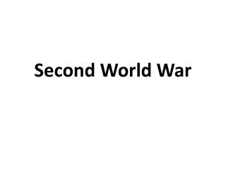 second world war