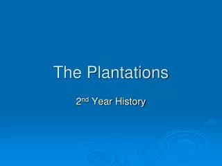 The Plantations