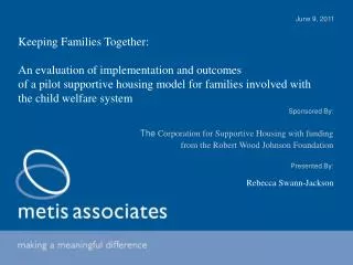 Keeping Families Together: An evaluation of implementation and outcomes