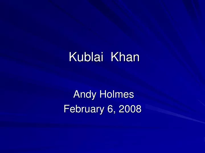 kublai khan