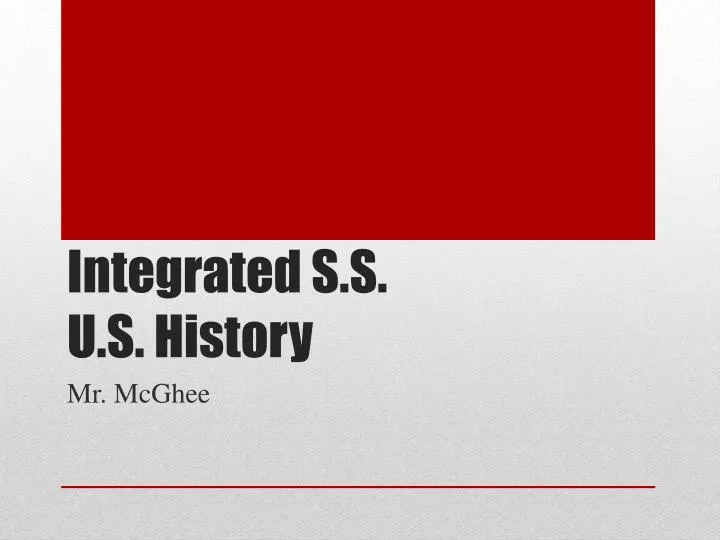 integrated s s u s history