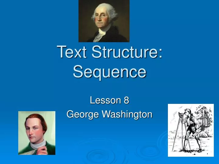 text structure sequence