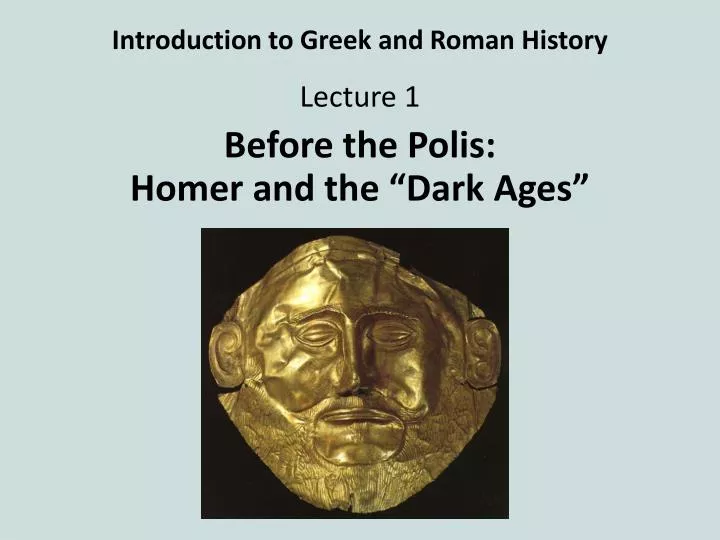 introduction to greek and roman history