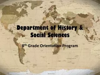 Department of History &amp; Social Sciences