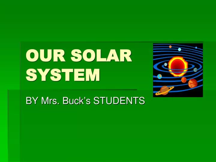 our solar system