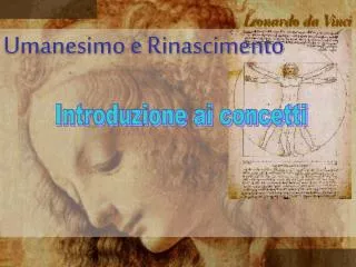 umanesimo e rinascimento