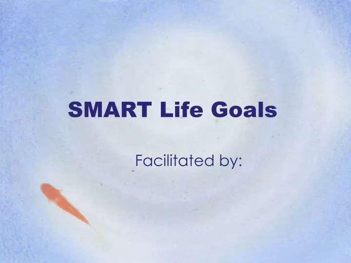 smart life goals