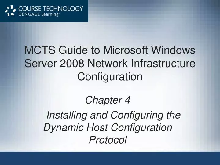 mcts guide to microsoft windows server 2008 network infrastructure configuration