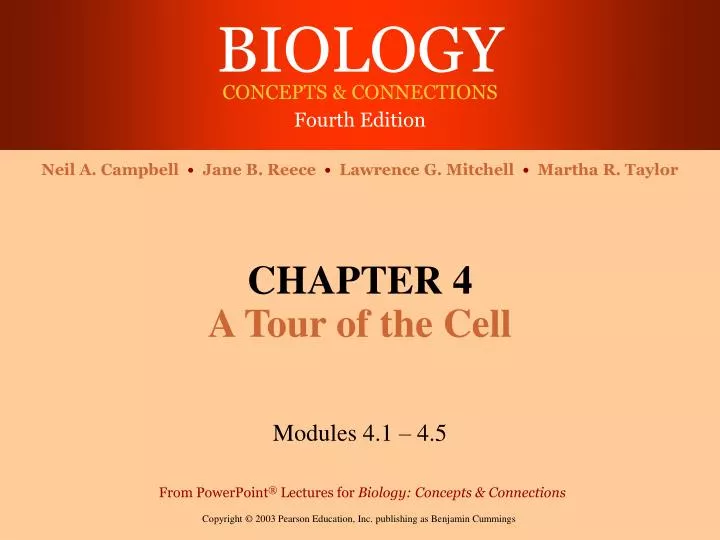 chapter 4 a tour of the cell