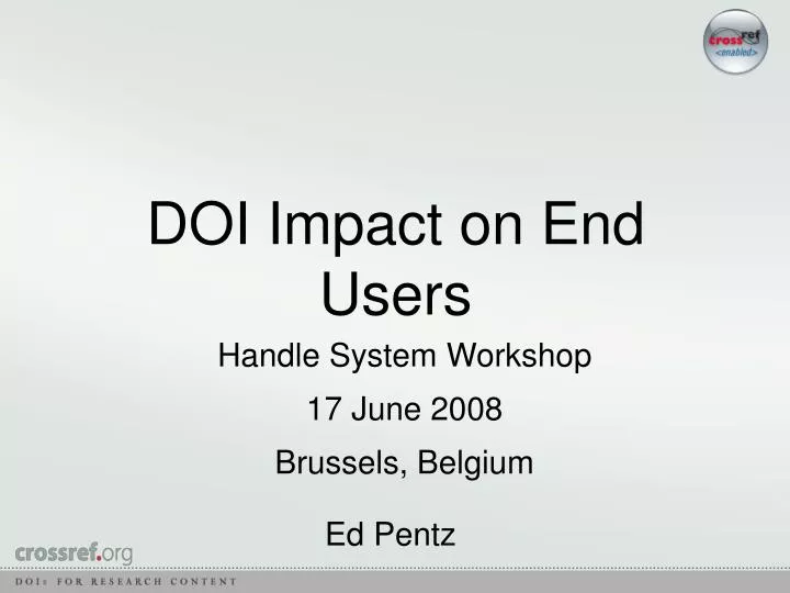 doi impact on end users