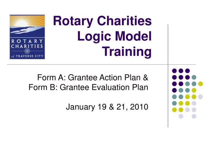 rotary charities logic model training