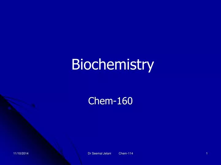 biochemistry