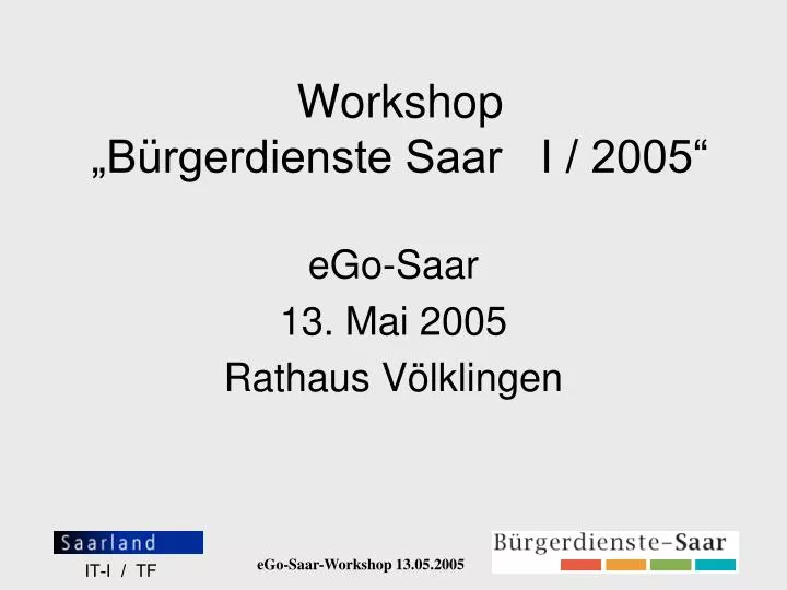 workshop b rgerdienste saar i 2005