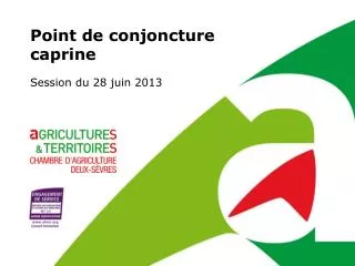 point de conjoncture caprine