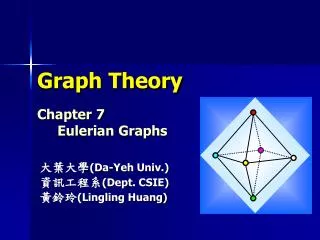 Graph Theory Chapter 7 Eulerian Graphs