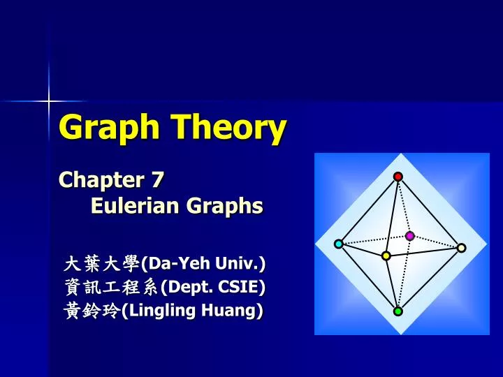 graph theory chapter 7 eulerian graphs