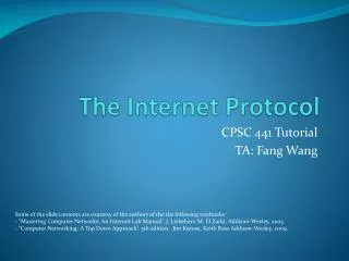 The Internet Protocol