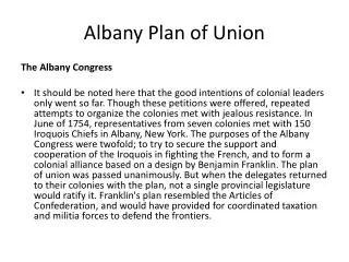 Albany Plan of Union