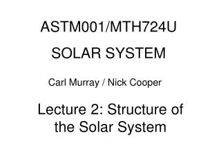ASTM001/MTH724U SOLAR SYSTEM
