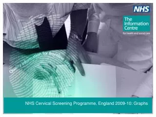 NHS Cervical Screening Programme, England 2009-10: Graphs