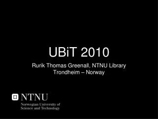 UBiT 2010