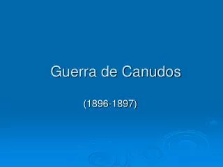 guerra de canudos