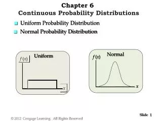 chapter 6 continuous probability distributions