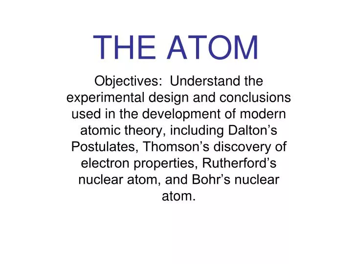 the atom