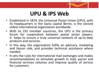 UPU &amp; IPS Web