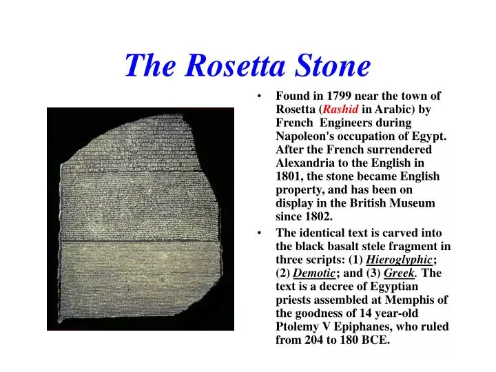 the rosetta stone