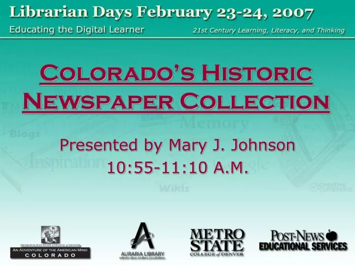 colorado s historic newspaper collection