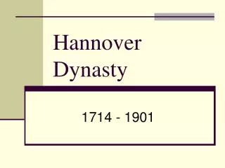 Hannover Dynasty