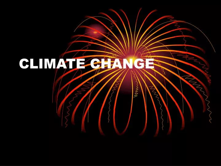 climate change