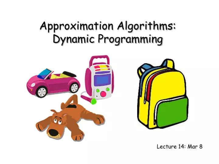approximation algorithms dynamic programming