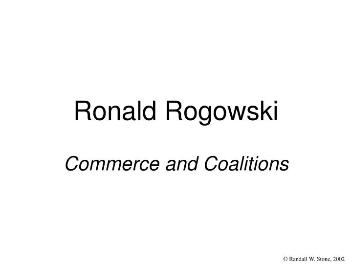 ronald rogowski