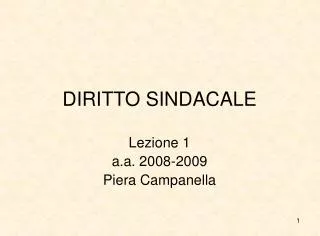 diritto sindacale