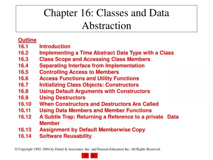 chapter 16 classes and data abstraction