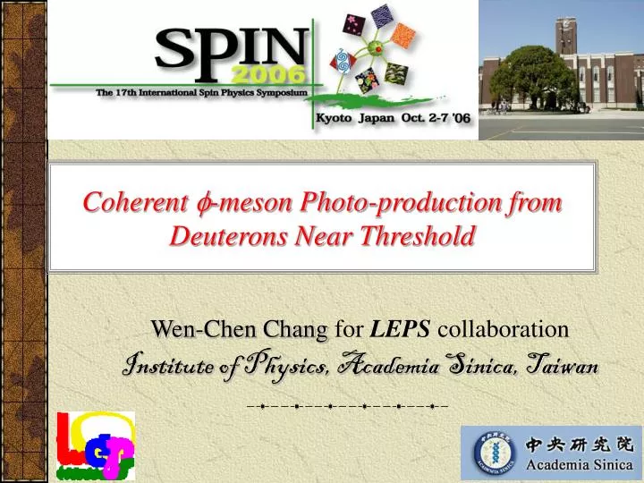 coherent meson photo production from deuterons near threshold