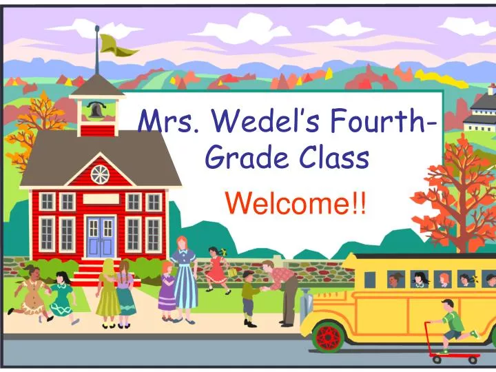 mrs wedel s fourth grade class