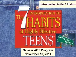 Introduction to the 7 Habits